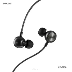 REMAX Proda zestaw słuchawkowy / słuchawki stereo jack 3,5mm PD-E700 czarny