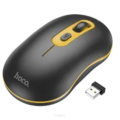 HOCO mysz / myszka komputerowa bezprzewodowa 2,4G DPI 1600 Platinium GM21 czarna