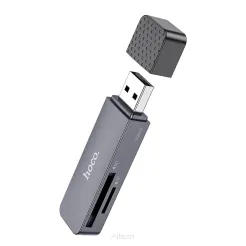 HOCO czytnik kart pamięci USB A 3.0 HB45 szary