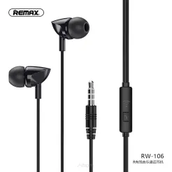 REMAX zestaw słuchawkowy / słuchawki RW-106 czarne