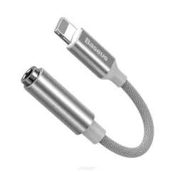 BASEUS adapter audio/HF z iPhone Lightning 8-pin na Jack 3,5mm (żeński) CALL3-02 biały