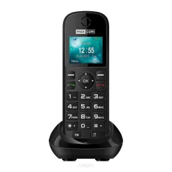 Telefon biurkowy na kartę SIM Maxcom Comfort MM35D + stacja ładująca / czarny