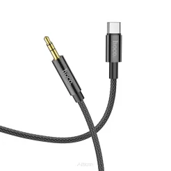 HOCO kabel AUX Audio Jack 3,5mm do Typ C UPA19 1m czarny