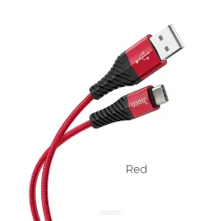 HOCO kabel USB do Typ C Cool power X38 1 metr czerwony