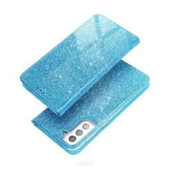 Kabura SHINING Book do SAMSUNG A72 LTE ( 4G ) niebieski