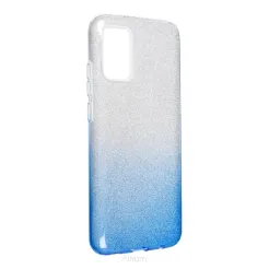 Futerał SHINING do SAMSUNG Galaxy A02S transparent/niebieski