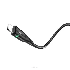 HOCO kabel USB do iPhone Lightning 8-pin  Shadow LED 2,4A U93 czarny