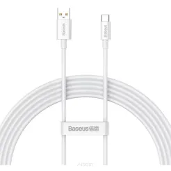 BASEUS kabel USB A do Typ C PD 100W 2m biały P10320102214-03