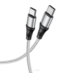 HOCO kabel Typ C do Typ C Exquisito Power Delivery PD 100W X50 2 metr szary