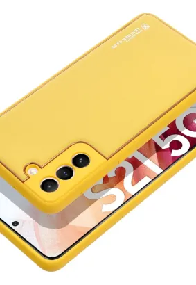Futerał LEATHER Case skórzany do SAMSUNG Galaxy A34 5G żółty