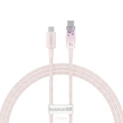 BASEUS kabel Typ C do Typ C Explorer Power Delivery 100W 1m różowy P10319703411-00 / CB000043