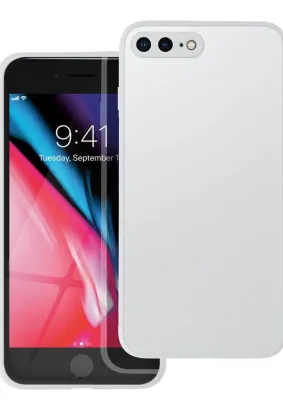 Futerał Roar Matte Glass Case - do iPhone 7 Plus / 8 Plus stalowy