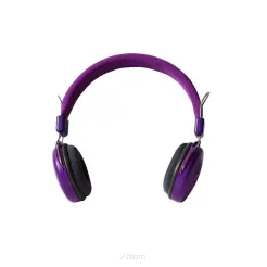 Słuchawki nagłowne multimedialne z mikrofonem ART AP-60C fioletowe