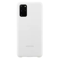 Oryginalny Futerał Silicone Cover EF-PG985TWEGEU Samsung Galaxy S20+ biały blister