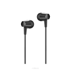 HOCO zestaw słuchawkowy / słuchawki sportowe Jack 3,5mm M34 czarne