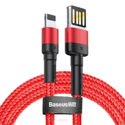 BASEUS kabel USB do Apple Lightning 8-pin 2,4A Cafule Special Edition CALKLF-G09 1 metr czerwony